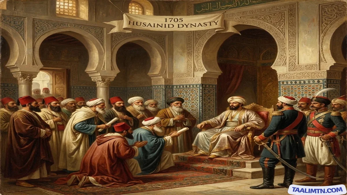 مبايعة حسين بن علي وتأسيس الدولة الحسينية سنة 1705م