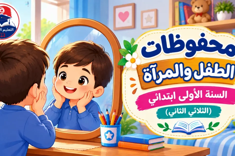 محفوظات الطفل والمرآة : السنة الأولى ابتدائي — الثلاثي الثاني 2 Poesie Lenfant et le miroir