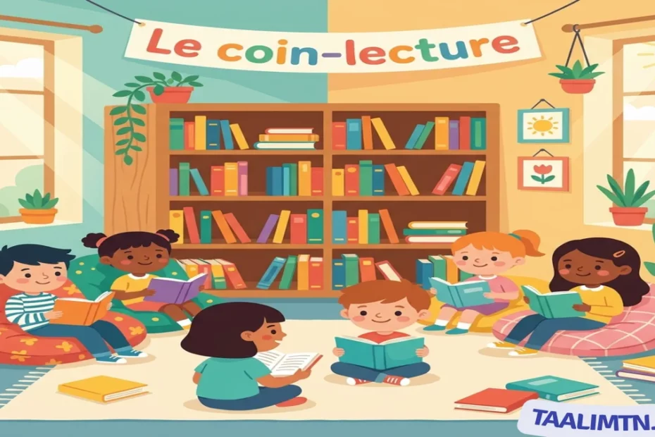 Unité 6 : Mon ami le livre ! – Cours et Exercices de Français 3ème Année Primaire 1 coin lecture francais 2