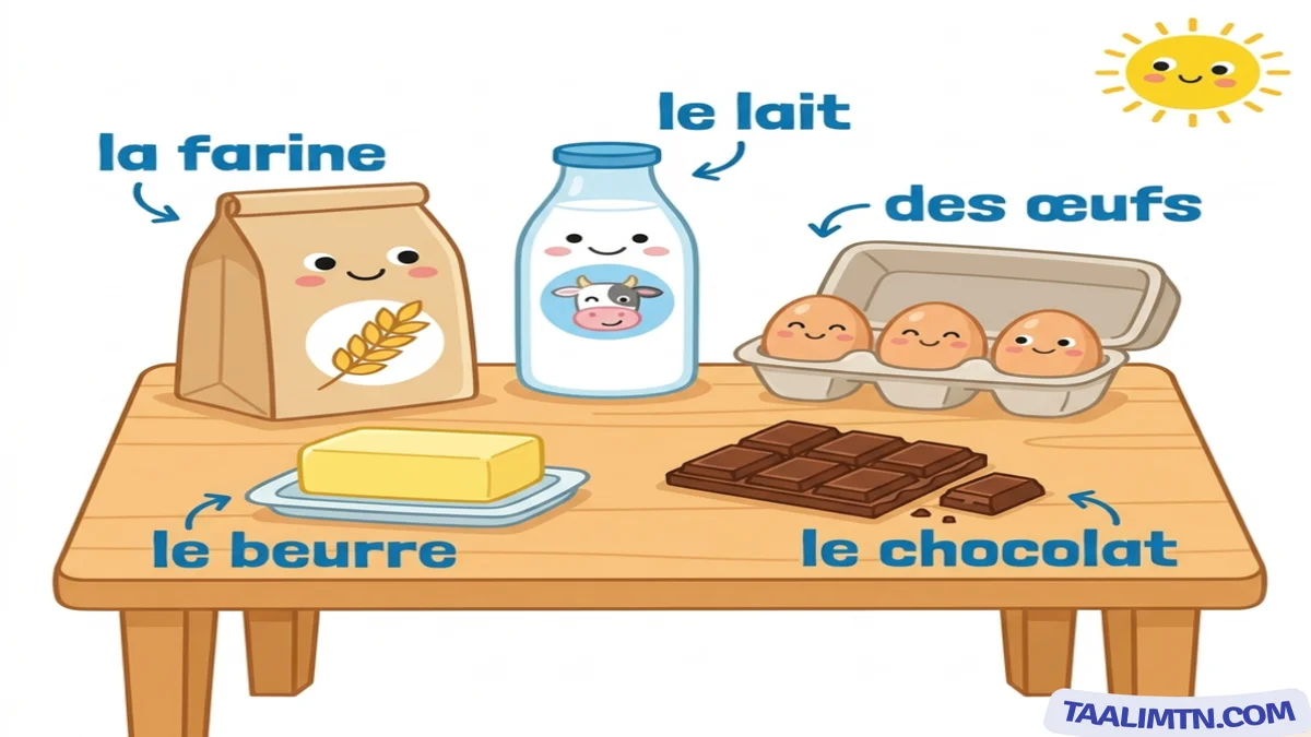 Les ingrédients de la crêpe