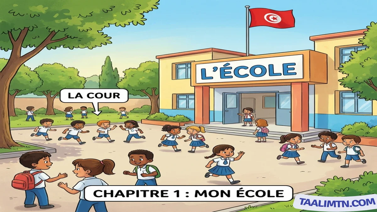 L'école et la cour de récréation L'école et la cour de récréation