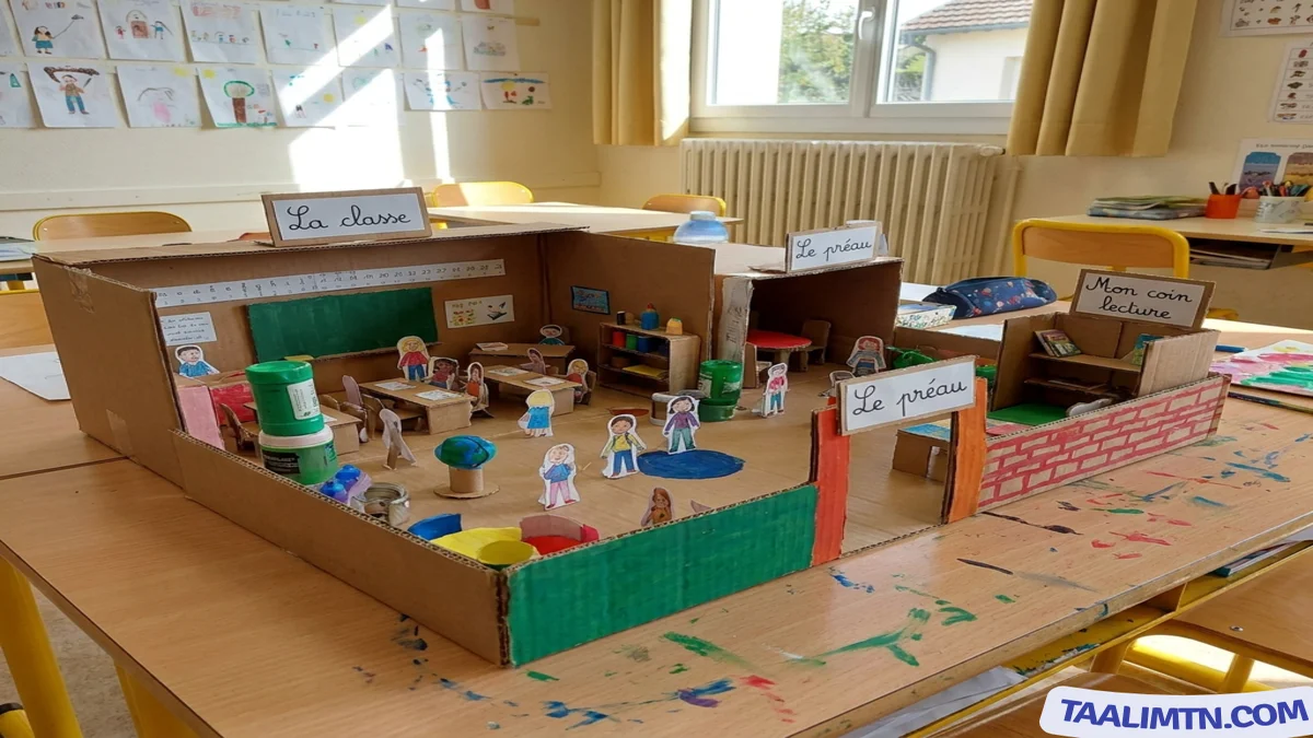 La maquette de l'école La maquette de l'école