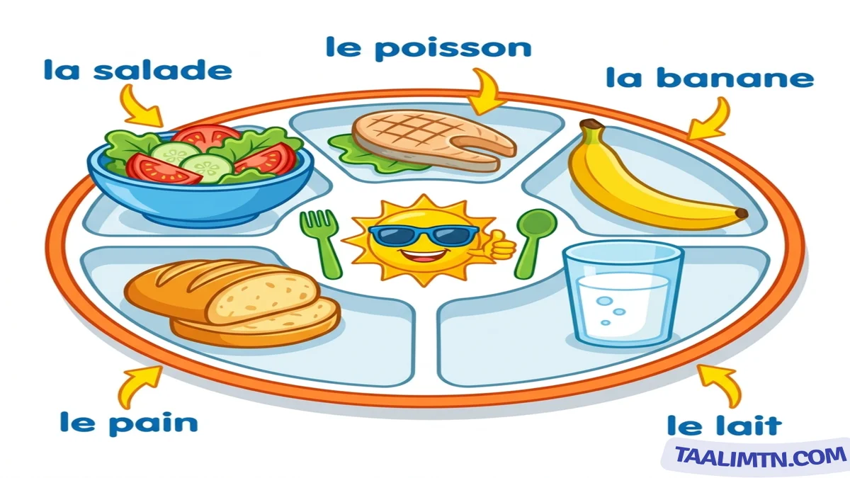 Le repas équilibré et les aliments