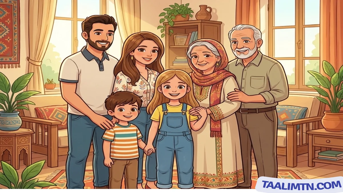 Famille tunisienne - Unité 1 Français 3ème année