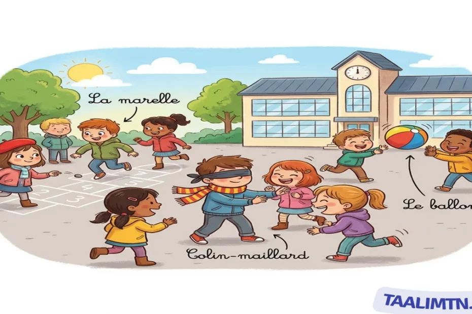 Unité 7 : Mes jeux préférés ! Cours et Exercices de Français 3ème Année Primaire 1 jeux plein air francais 2