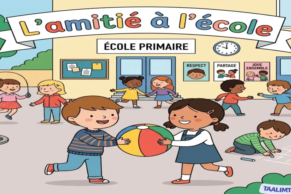 Module 3 : Sois mon ami ! Cours et Exercice de Français – 4ème Année Primaire 2 m3 amitie enfants