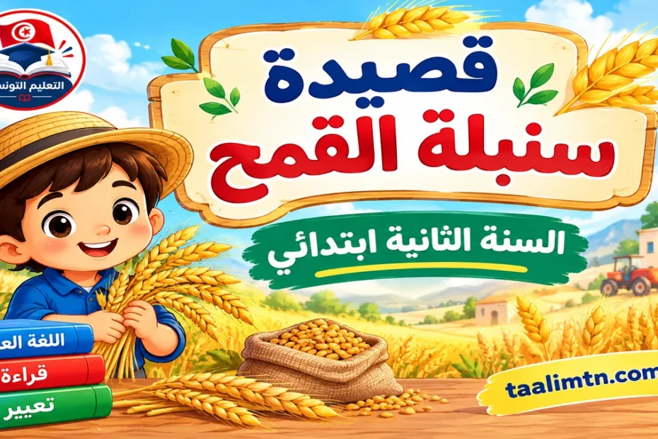 محفوظات سنبلة القمح للسنة الثانية ابتدائي تحميل PDF 1 Affiche educative sur la recolte du ble
