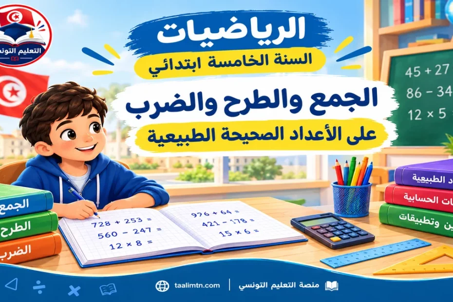 Affiche ludique de mathematiques tunisiennes