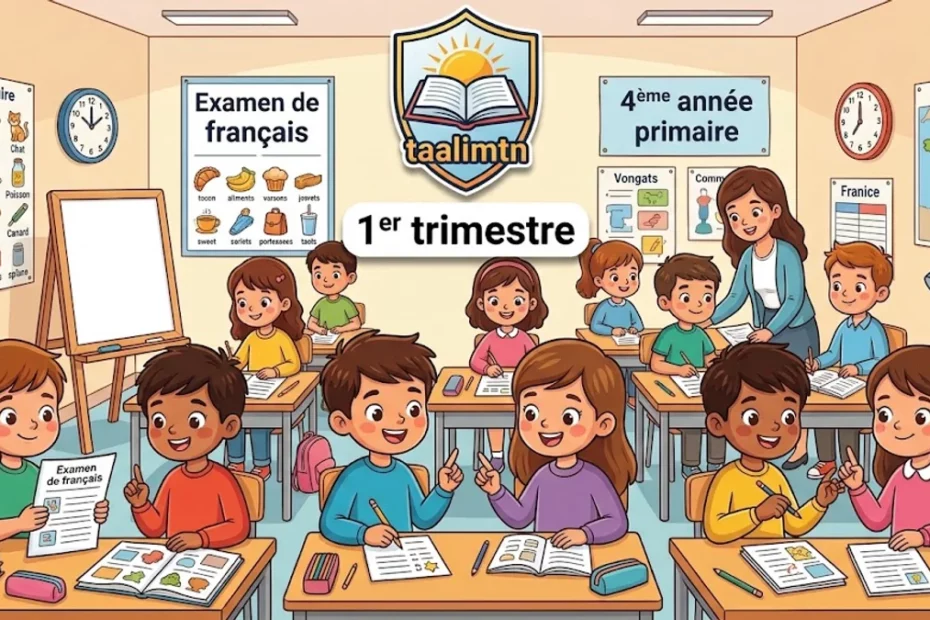 Examen de français 4ème année primaire – 1er trimestre (8 modèles avec corrigé PDF) 1 Examen de francais 4eme annee primaire
