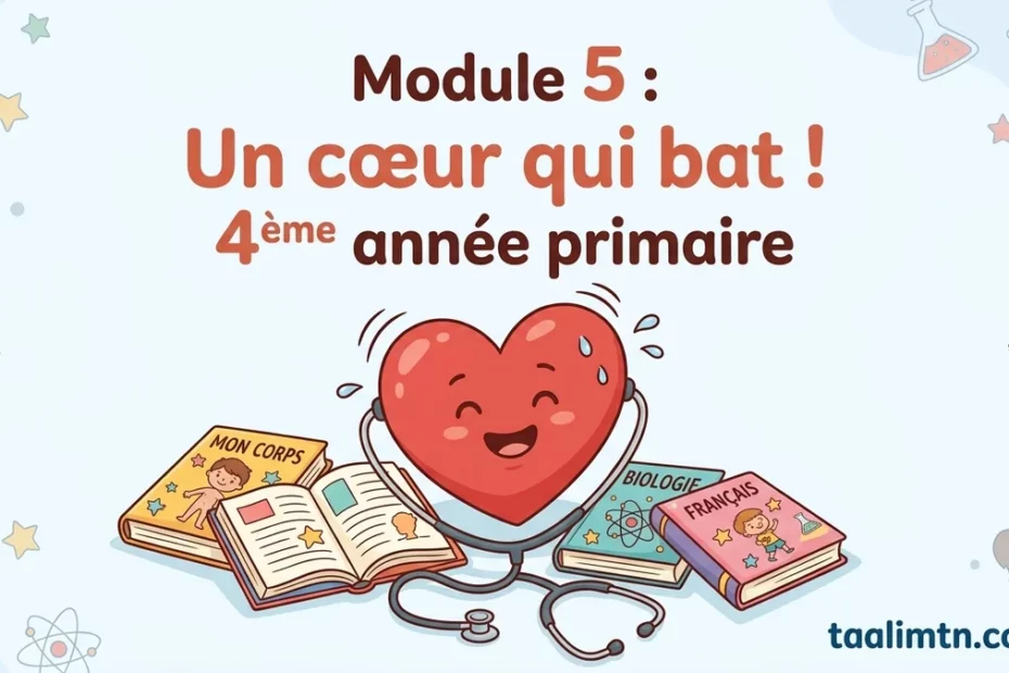 Module 5 : Un cœur qui bat ! Cours et Exercice de Français – 4ème Année Primaire 1 Module 5 Un coeur qui bat 4eme annee primaire
