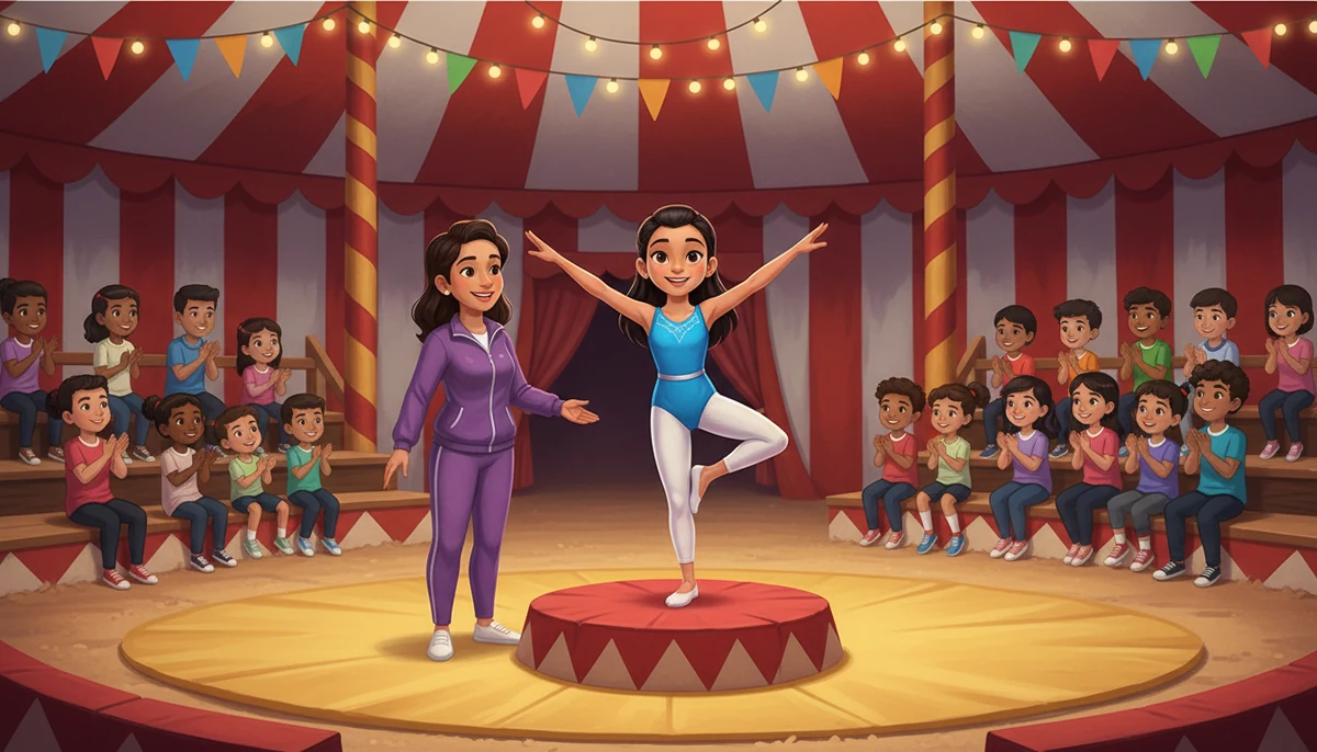 Module 6 — Être en forme et mieux se porter français 6ème année primaire 2 Une jeune acrobate effectue un exercice sur un tapis sous le regard de son entraîneur.