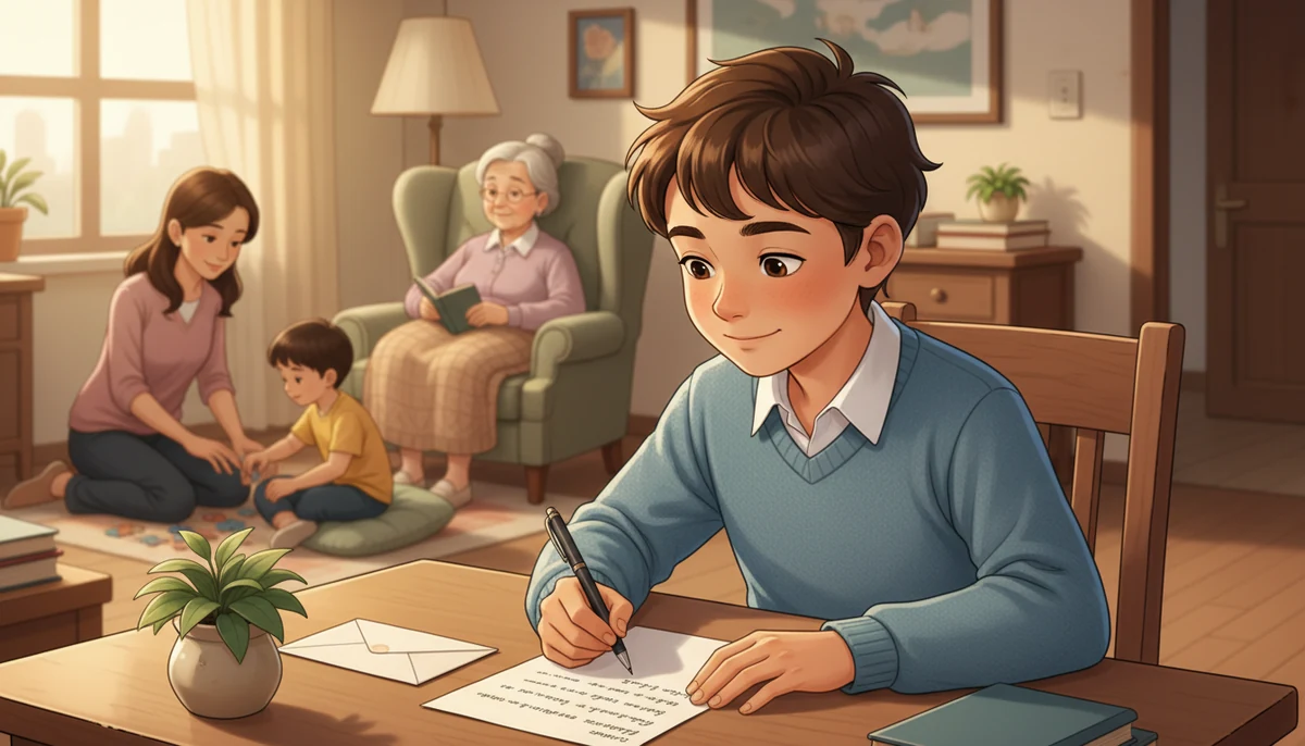Module 6 — Être en forme et mieux se porter français 6ème année primaire 4 Un garçon écrit une lettre à sa tante pour lui demander de venir aider sa famille.