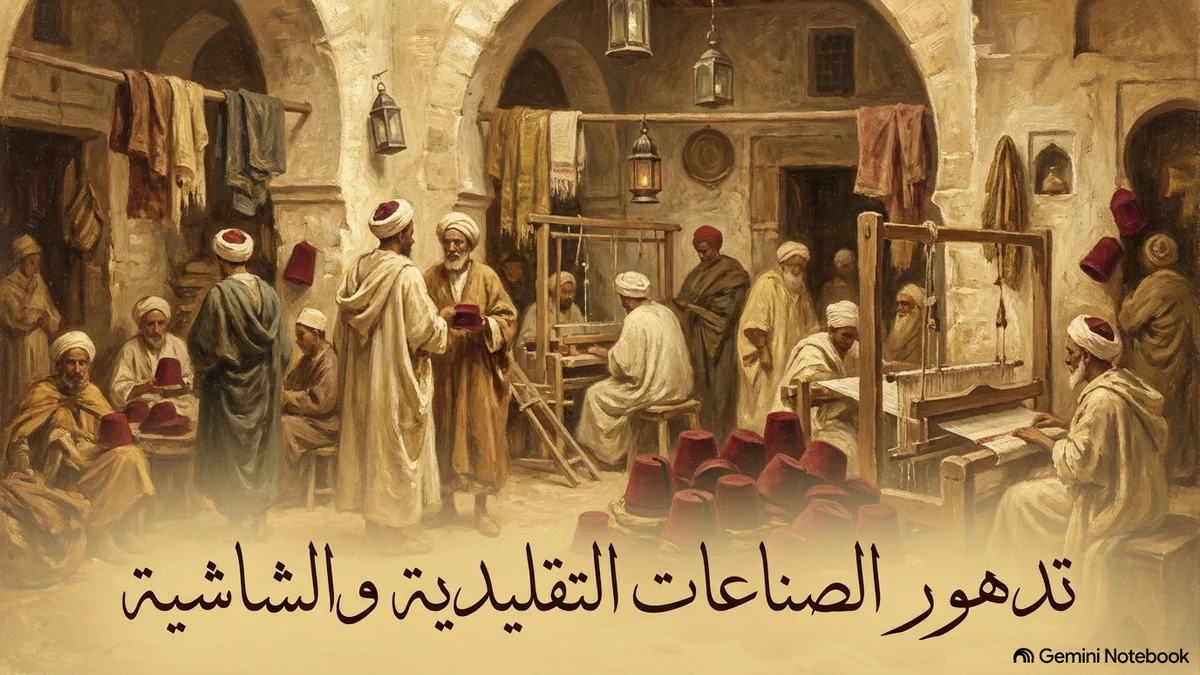 تراجع الحرف التقليدية وصناعة الشاشية بأسوق العاصمة تونس في القرن 19م