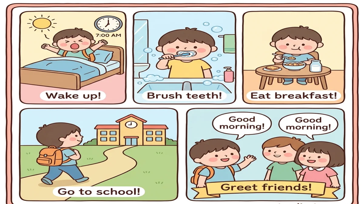 Daily Routines and Greetings - Grade 5 English Unit 1 - taalimtn.com Daily Routines and Greetings - Grade 5 English Unit 1 - taalimtn.com