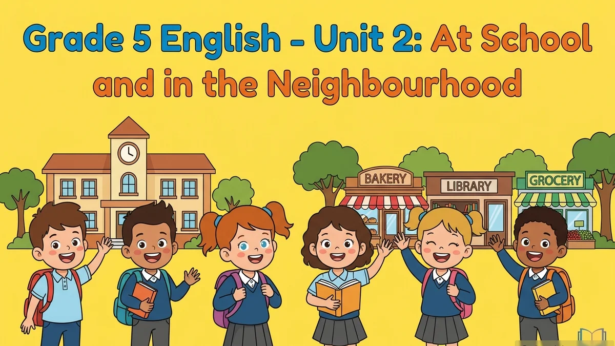 Unit 2 Grade 5 English: At School and in the Neighbourhood (PDF)