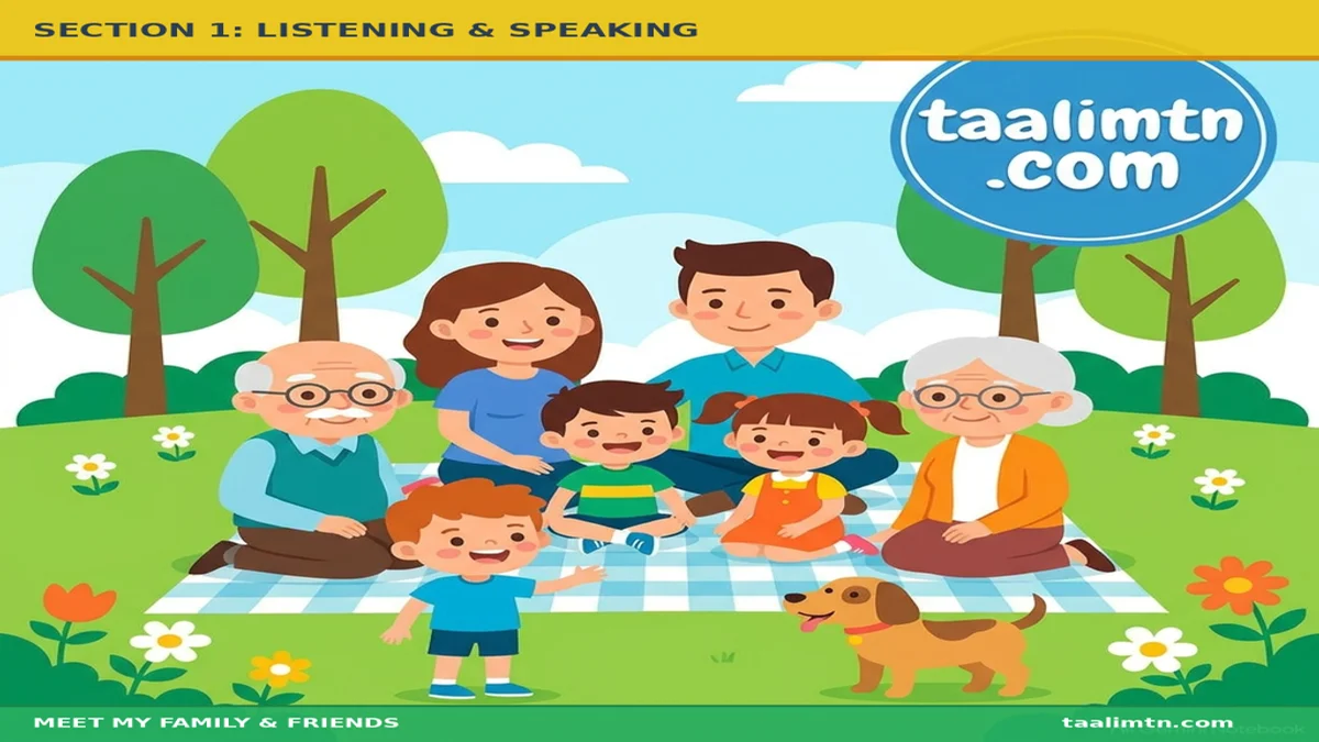 Listening and Speaking Assessment - Grade 5 English Unit 1 - taalimtn.com