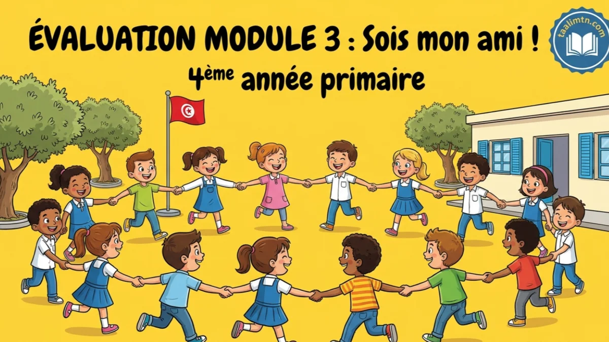 Évaluation du module 3 : Sois mon ami ! – 4ème Année Primaire