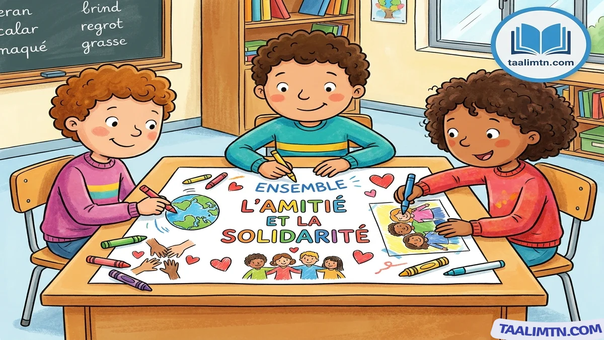 Projet de production écrite Raconter une histoire d'amitié - taalimtn.com Projet de production écrite Raconter une histoire d'amitié - taalimtn.com