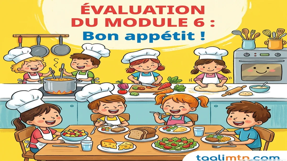 Évaluation du module 6 : Bon appétit ! – 4ème Année Primaire