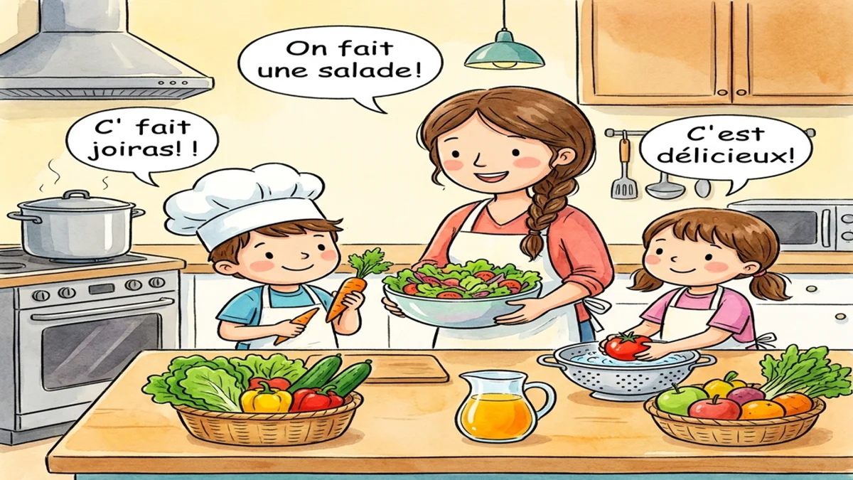 Communication orale préparation repas