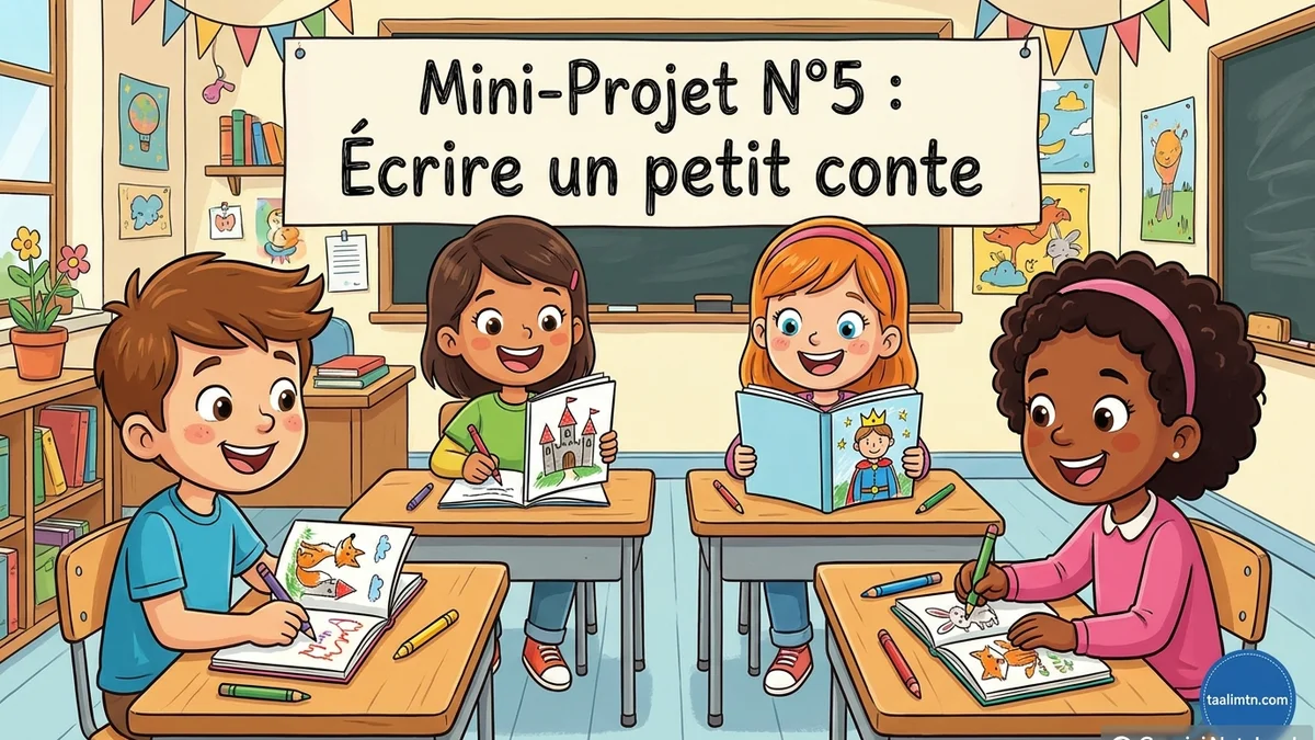 Évaluation du module 9 : Conte-nous une histoire, dis ! – 4ème Année Primaire 4 Projet de production écrite Rédiger un petit conte imaginaire