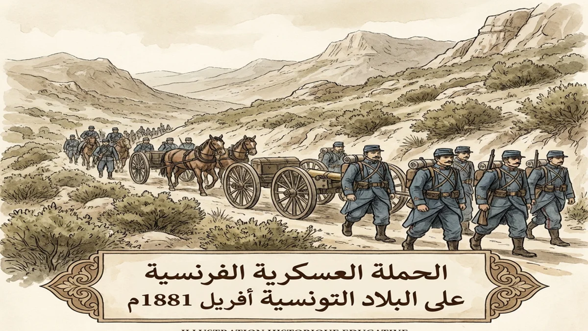 الحملة العسكرية الفرنسية واجتياح الشمال الغربي التونسي سنة 1881م