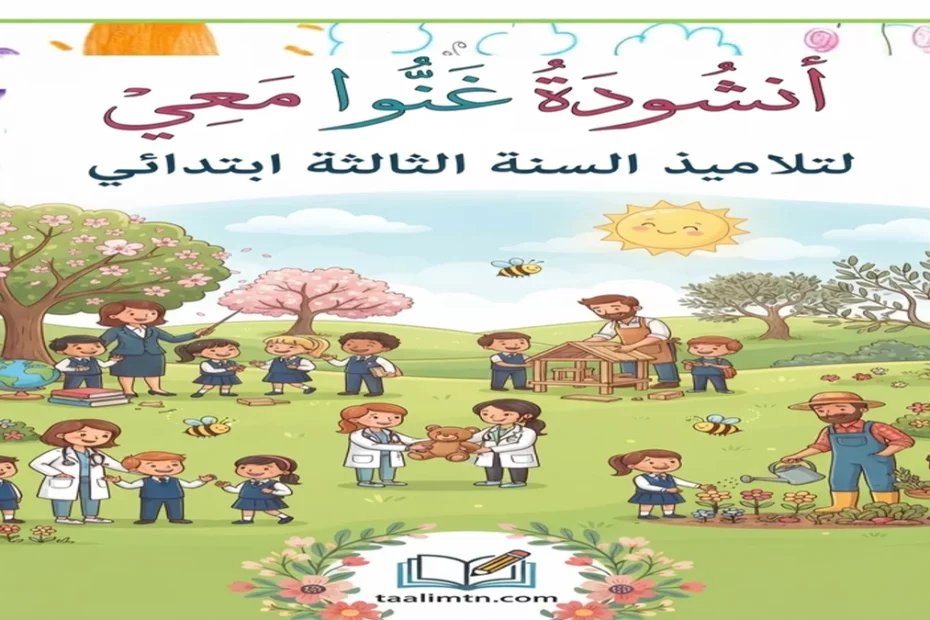 أنشودة غَنُّوا مَعِي – السنة الثالثة ابتدائي تحميل PDF 1 ghanou ma3i principale