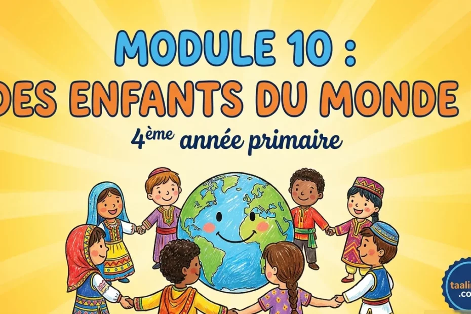 Module 10 : Des enfants du monde ! Cours et Exercice de Français – 4ème Année Primaire 1 m10 featured main yellow