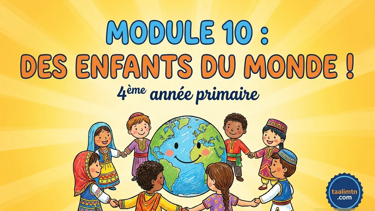 Module 10 : Des enfants du monde ! Cours et Exercice de Français – 4ème Année Primaire