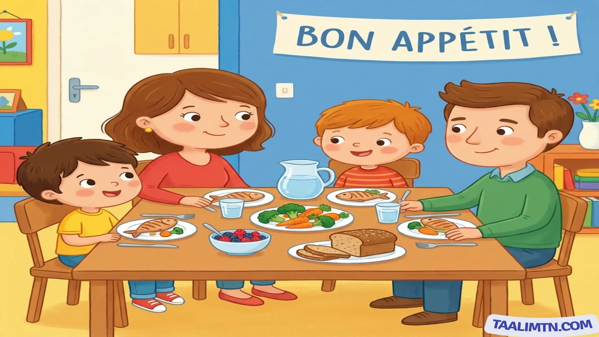 Un repas équilibré en famille Un repas équilibré en famille