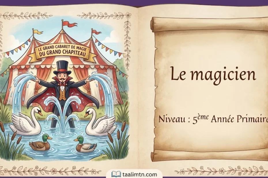 Le magicien – Poésie expliquée pour la 5ème année primaire -PDF 1 magicien taalimtn