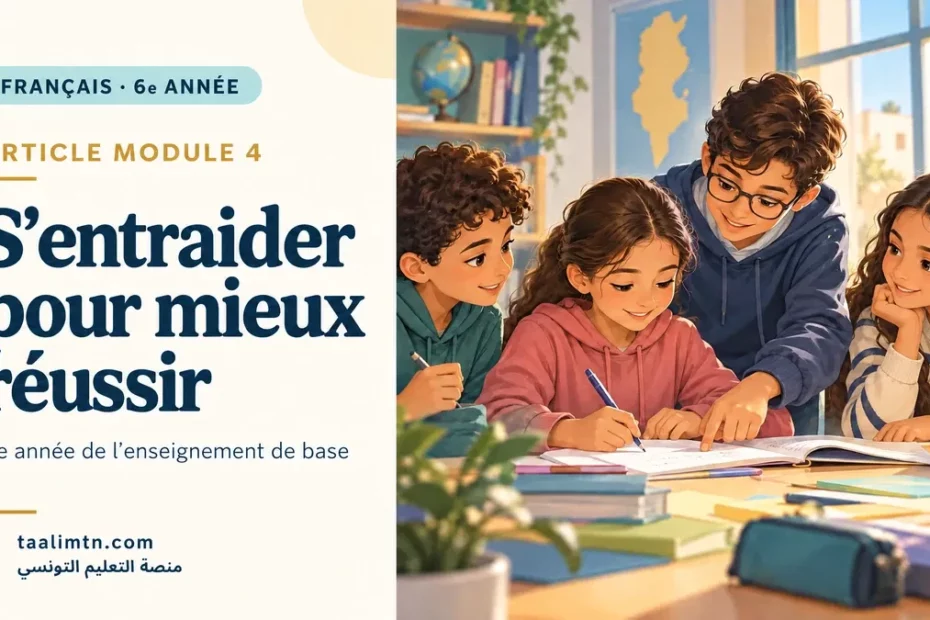 Module 4 — S’entraider pour mieux réussir français 6ème année primaire 1 module 4 S’entraider pour mieux réussir