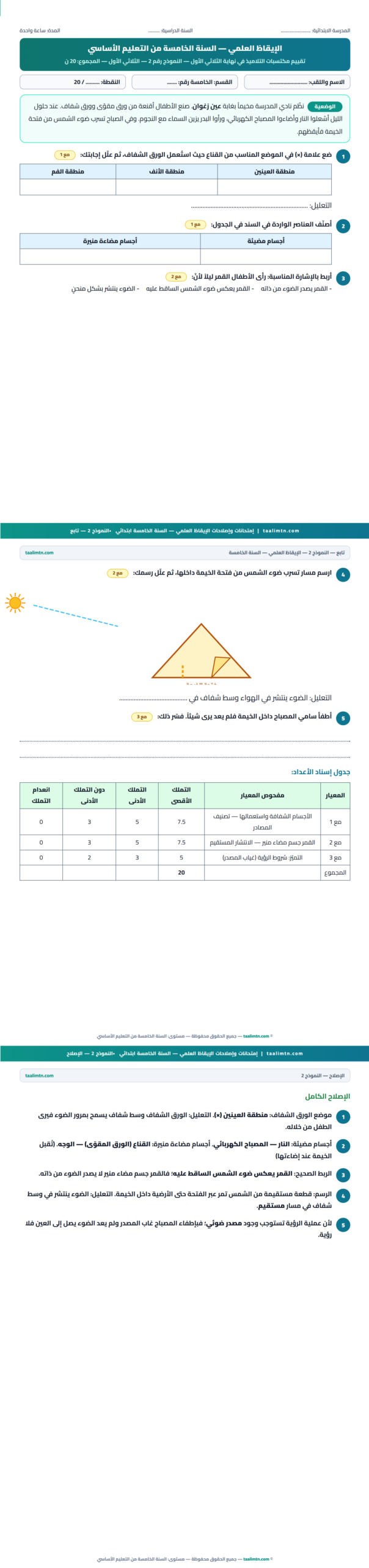 النموذج 2 إيقاظ علمی