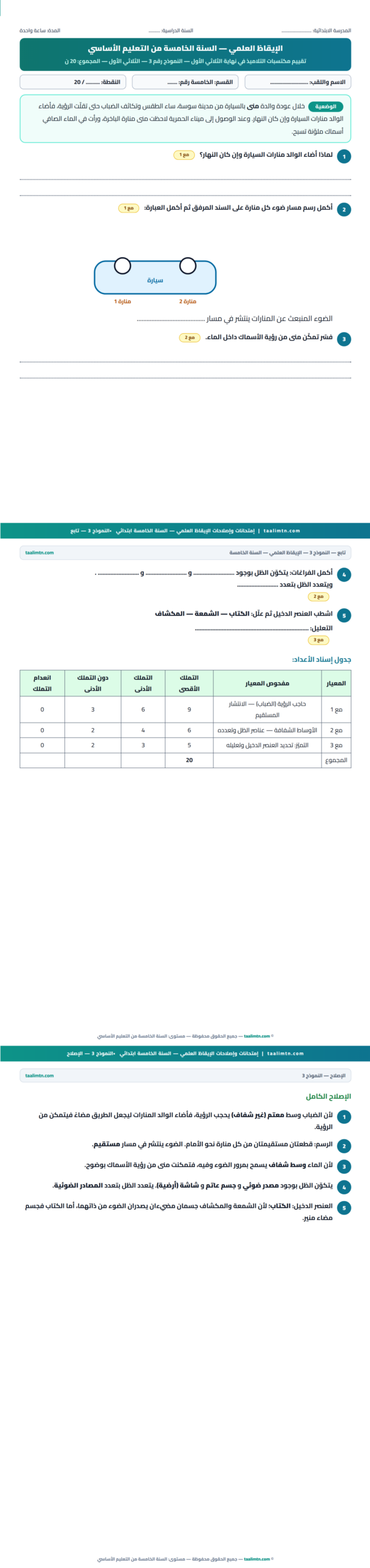 النموذج 3 إيقاظ علمی