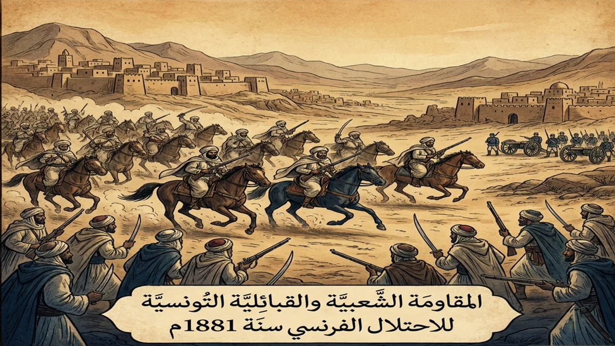 المقاومة الشعبية والقبائلية التونسية الباسلة ضد القوات الاستعمارية سنة 1881م